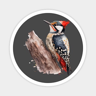 Woodpecker Bird Watercolor 2.0 Magnet